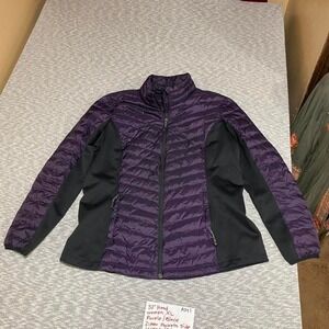 32' Head Purple/black jacket with zipper pockets/side panels women XL. SKU-A241
